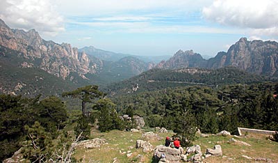 Blick vom Pass Col de Bavella