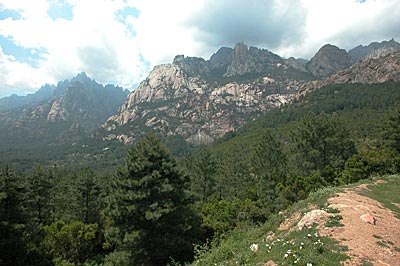 Blick zurück zum Col de Bavella