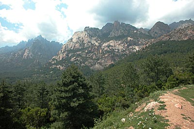 Blick zurück zum Col de Bavella