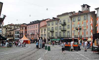 Schöne Straßenzüge in Locarno