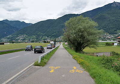 Radweg nach Locarno