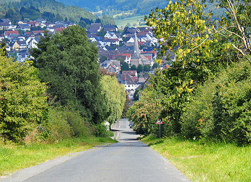 Bergab nach Wallau