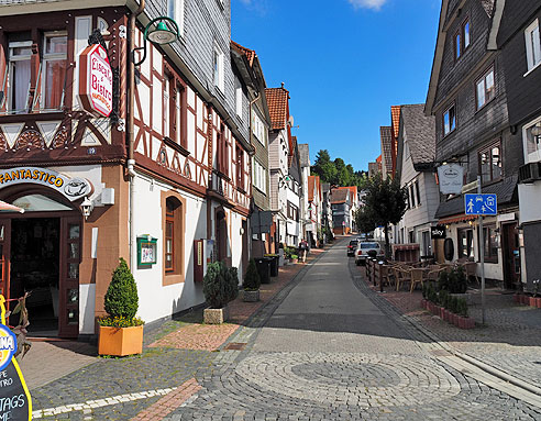 Weg zum Schloss Biedenkopf