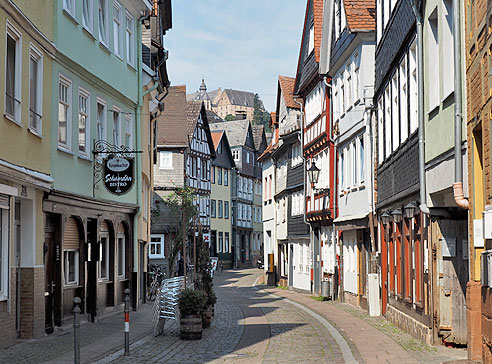 

Fachwerk in der Reitgasse in Marburg