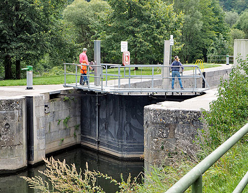 

Schleuse an der Lahn bei Villmar