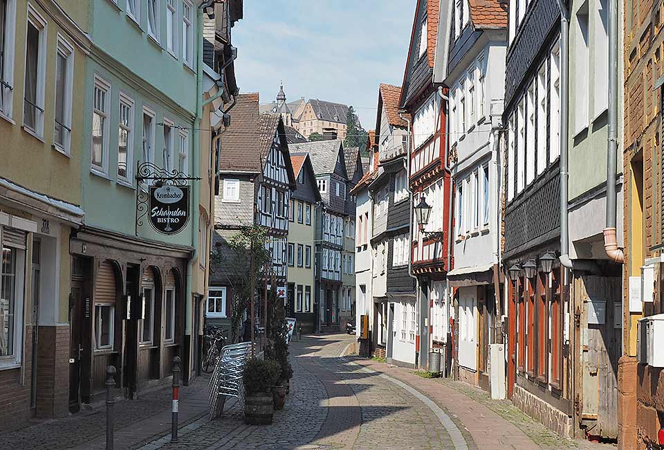Fachwerk in der Reitgasse in Marburg Fachwerk in der Reitgasse in Marburg