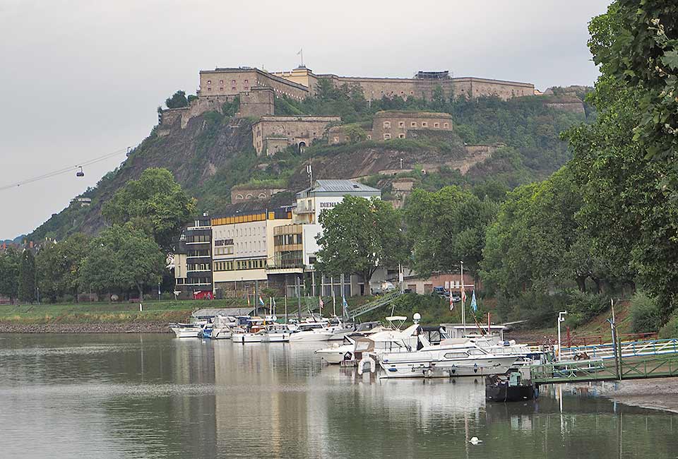 Blick auf Festung Ehrenbreitstein Blick auf Festung Ehrenbreitstein