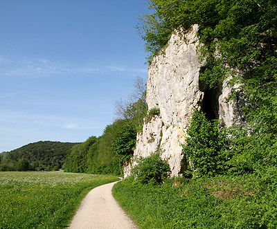 Felswand an der Lauter