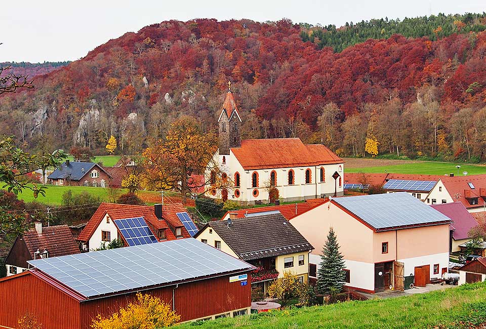 Blick auf Indelhausen