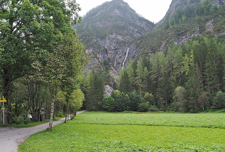 Blick auf den Grießbachwasserfall Blick auf den Grießbachwasserfall