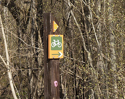 Lettland: Radweg gut beschildert