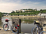 Chinon vom linken Ufer der Vienne