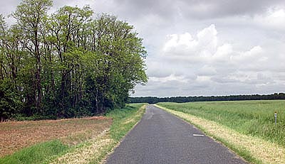 Die Landschaft ist sanft 