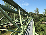 Eisenbrücke über die Otava