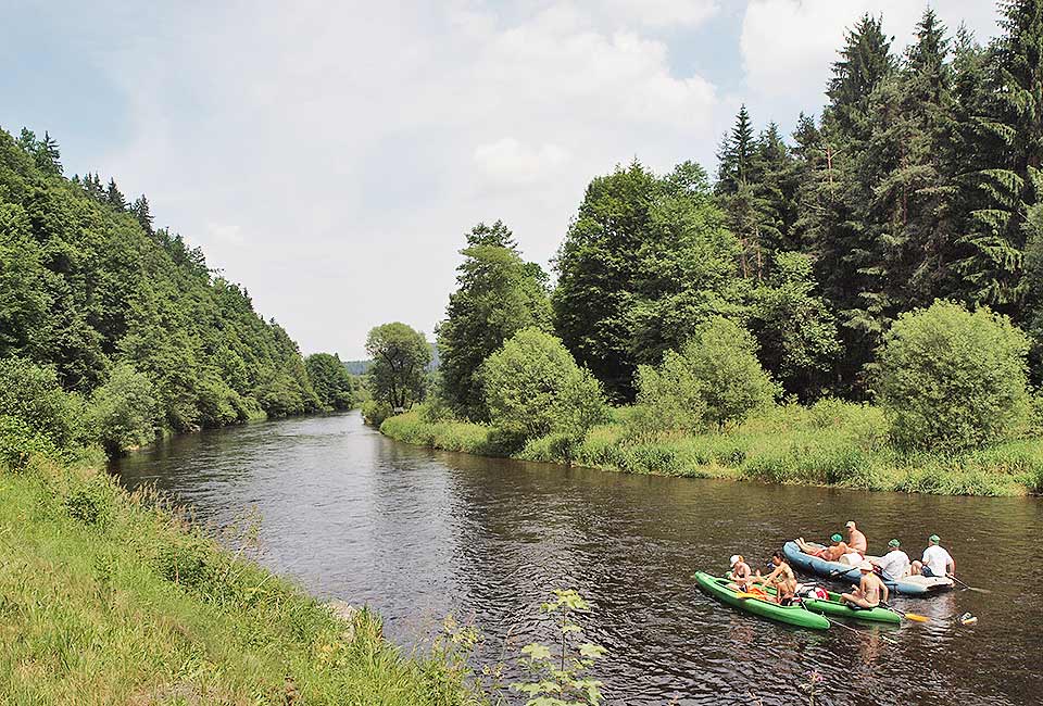 Wassersport auf der Moldau