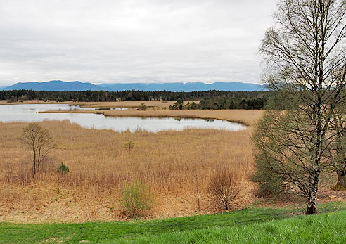 Blick auf Seenplatte