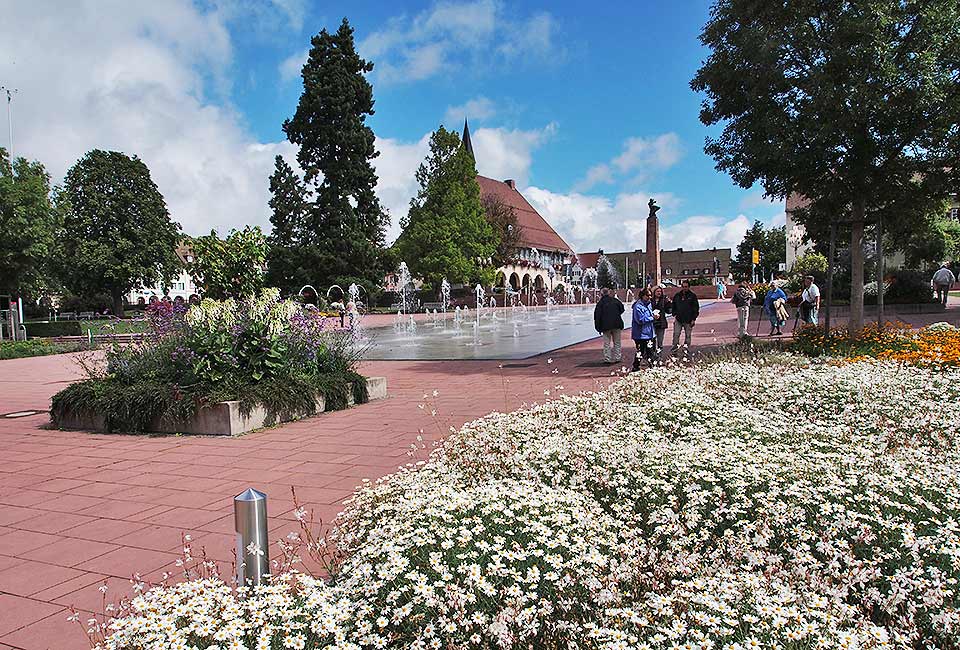 Blühender Marktplatz