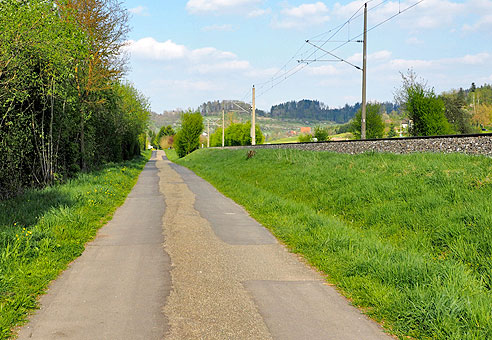 Entlang der Bahnline