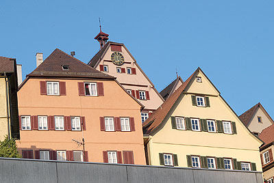 Blick auf das Rathaus auf dem Berg