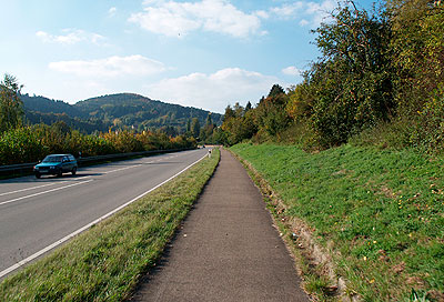 Radweg bei Rohrdorf
