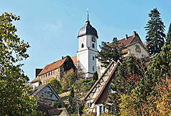 Die Altstadt liegt auf dem Berg