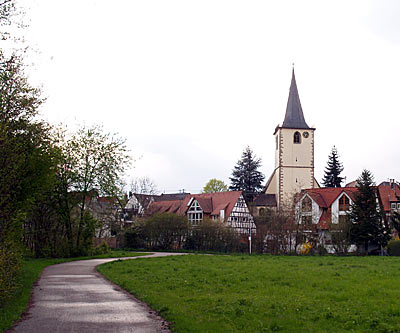 Radweg führt an Murr vorbei