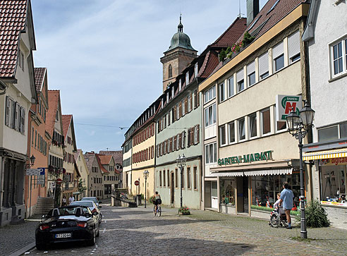 Die Marktstraße in Nürtingen