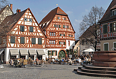 Historische Häuser am Marktplatz