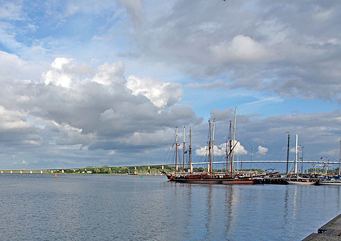 Farbenfrohe Häuser Stralsund