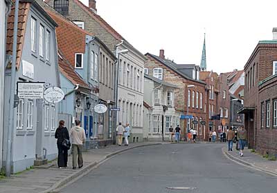 Ostseeküstenradweg: Straße in Eckernförde