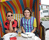 Mittagessen im Strandkorb