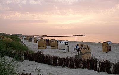 Ostseeküstenradweg: Kalifornien am Abend