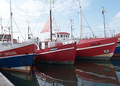 Ostseeküstenradweg: Der Hafen von Heiligenhafen