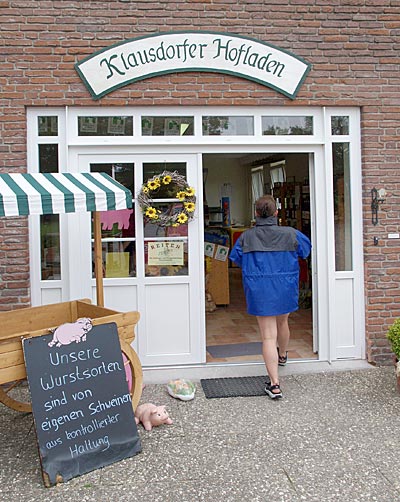 Ostseeküstenradweg: Hofladen in Klausdorf