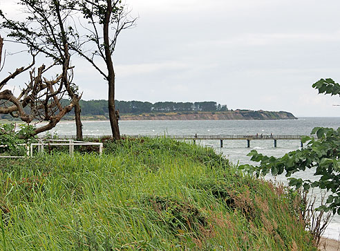 Blick auf die Steilküste