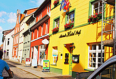 Farbenfrohe Häuser