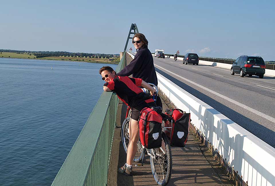 Kurz vor der Fehmarnsundbrücke