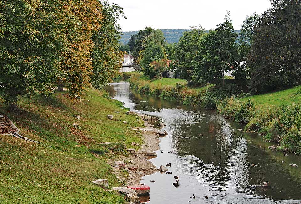 Neugestalteter Flusslauf