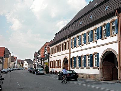 Rheintalradweg: Blick auf Neupotz