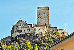 Blick auf Burg Sargans