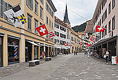 Einkaufsstraße in Chur