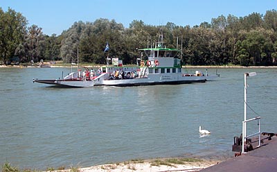 Rheintalradweg: Fähre bei Leimersheim