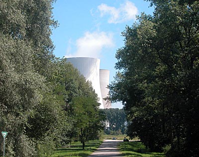 Rheintalradweg: Kernkraftwerk Philippsburg