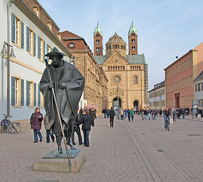 Rheinradweg: Jakobspilger und Dom