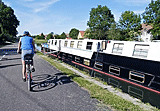 Radweg am Rhein-Rhone-Kanal