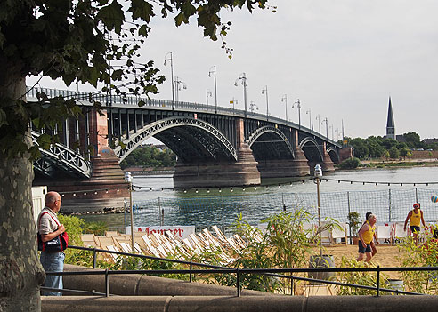 Rheintalradweg: Brücke über den Rhein