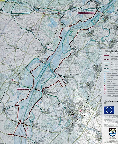 Rheinradweg: Schautafel Rheinradweg