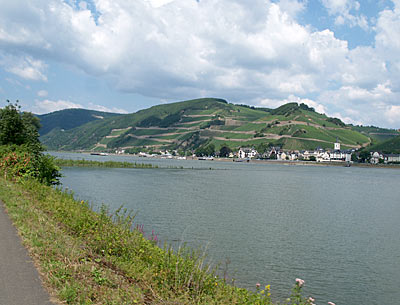 Fahrt auf dem Leinpfad