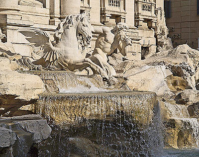Der Brunnen Fontana di Trevi