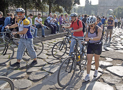 Radwandern auf der Via Appia